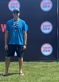 Photo of Erich at Swim Ontario Open Water Provincials